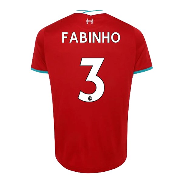 Camiseta Liverpool NO.3 Fabinho Primera equipo 2020-2021 Rojo